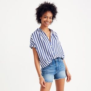 Madewell Central Shirt in Shea Stripe - XS
